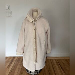 Athleta Cozy Day Hybrid Coat — Cream